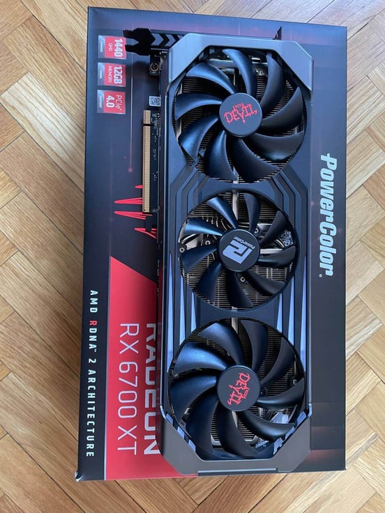 Placa Gráfica PowerColor Red Devil AMD Radeon RX 6700 XT 12GB