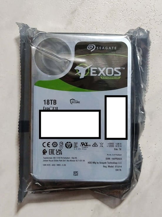 Disco Rígido Seagate Exos X18 3.5