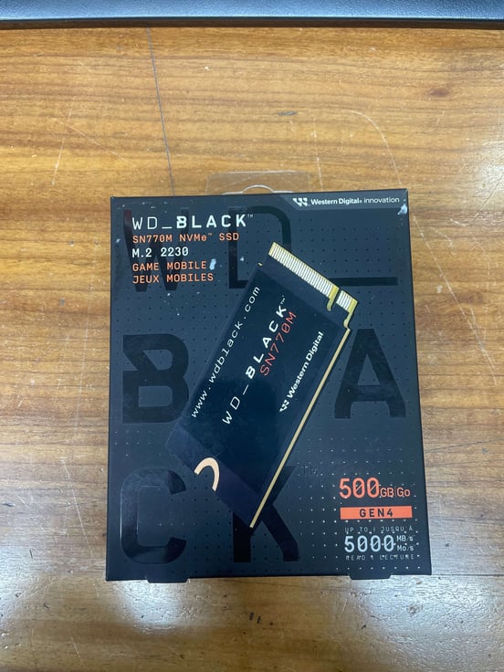 Disco Rígido WD BLACK SN770M 1TB SSD M.2 PCIe Gen4 NVMe 2230