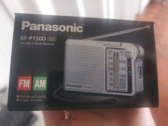 Radio Portable Panasonic RF-P150 - FM/AM Compacte - Pile Longue Durée